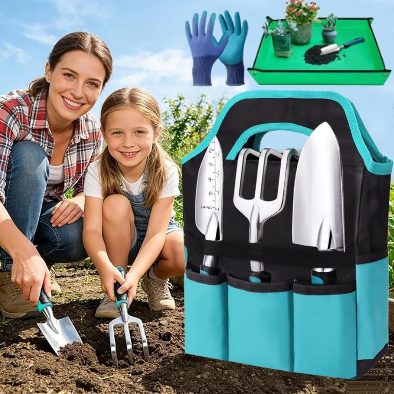 Gardening Tools Set Gift - Набор из 7 садовых ручных инструментов: