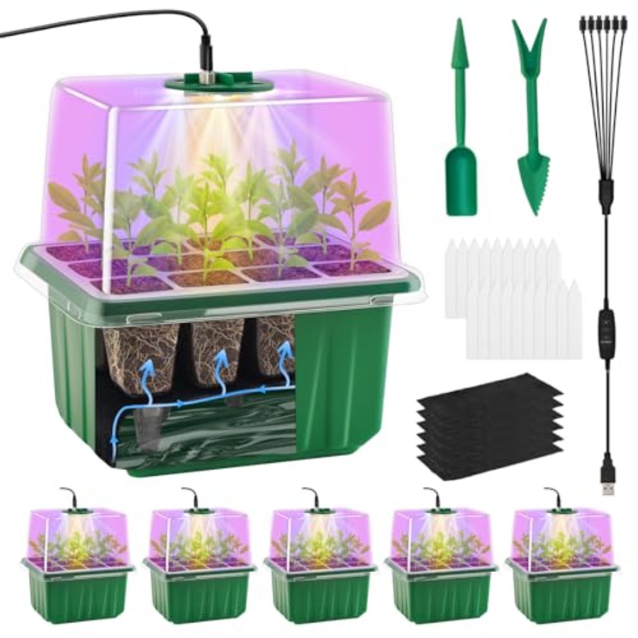 Greenhouse Mini Indoor - Набор для проращивания семян с подсветкой,