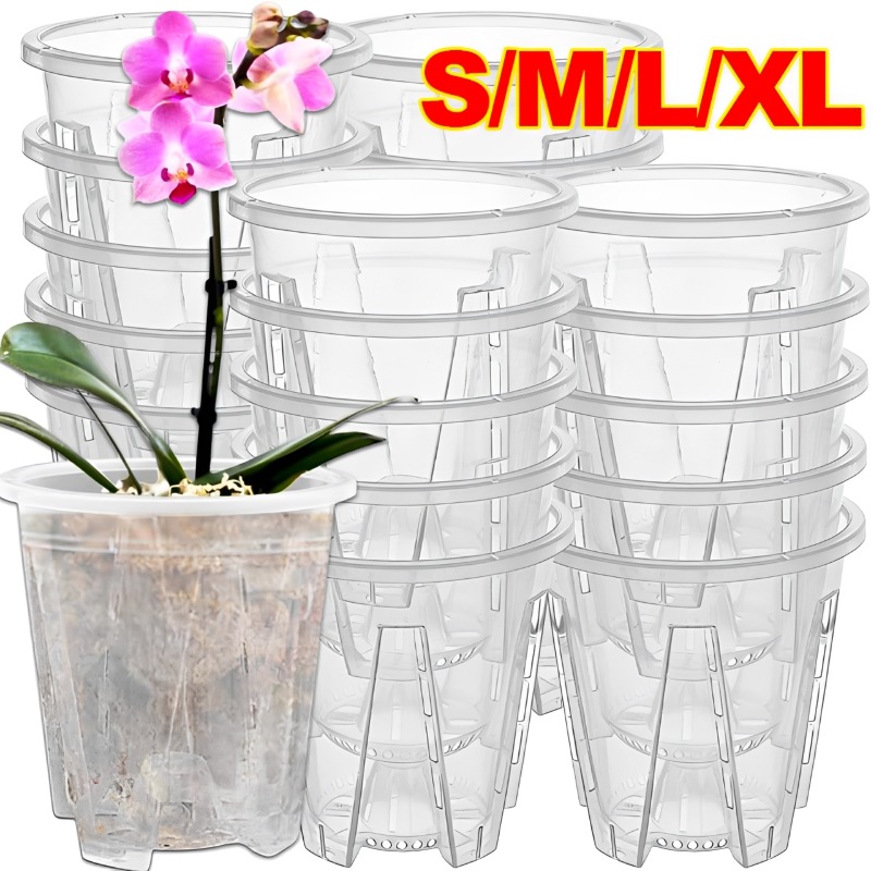Orchid Potting Mix - Пластиковый горшок для орхидей S/M/L/XL с