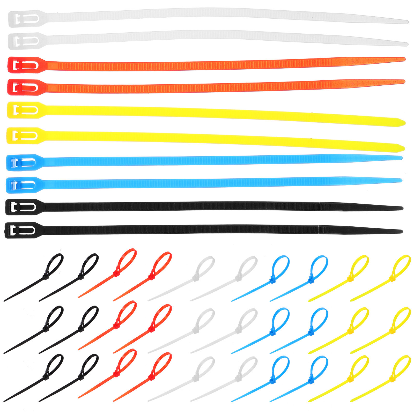 Garden Wire Twist Tie - 500 шт. многоразовых самозатягивающихся нейлоновых кабельных