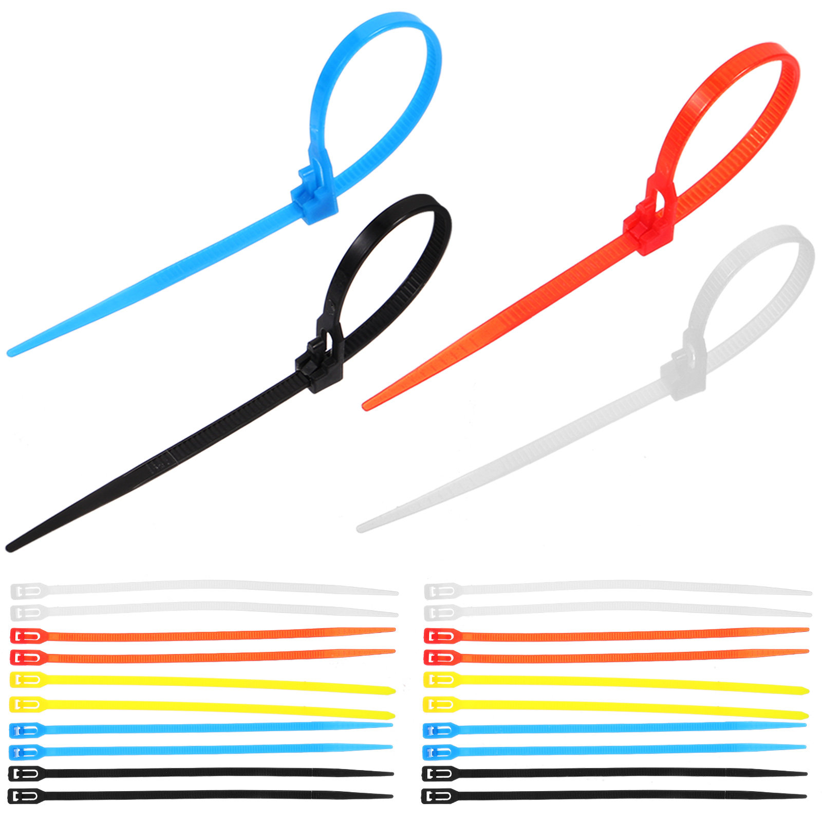 Garden Wire Twist Tie - 500 шт. нейлоновых самозатягивающихся стяжек для