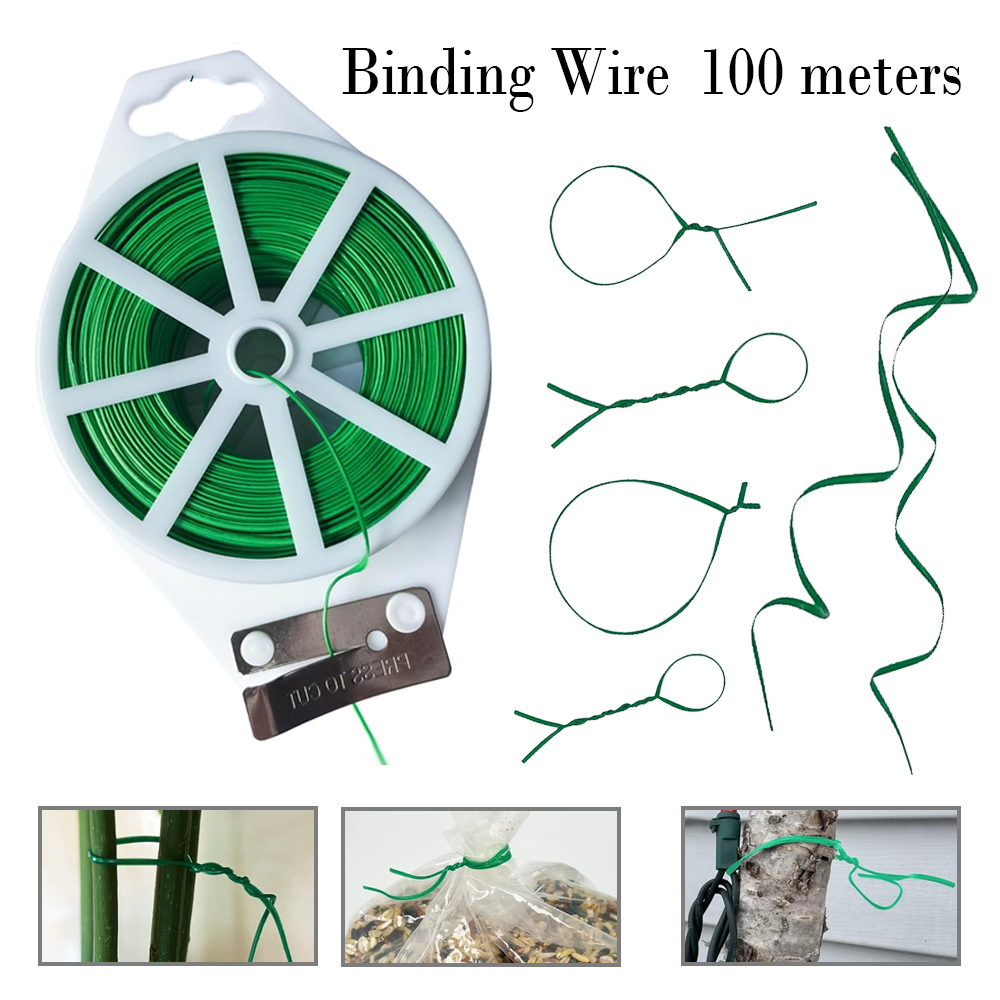 Garden Wire Twist Tie - 1-3 шт. 100 м садовые стяжки