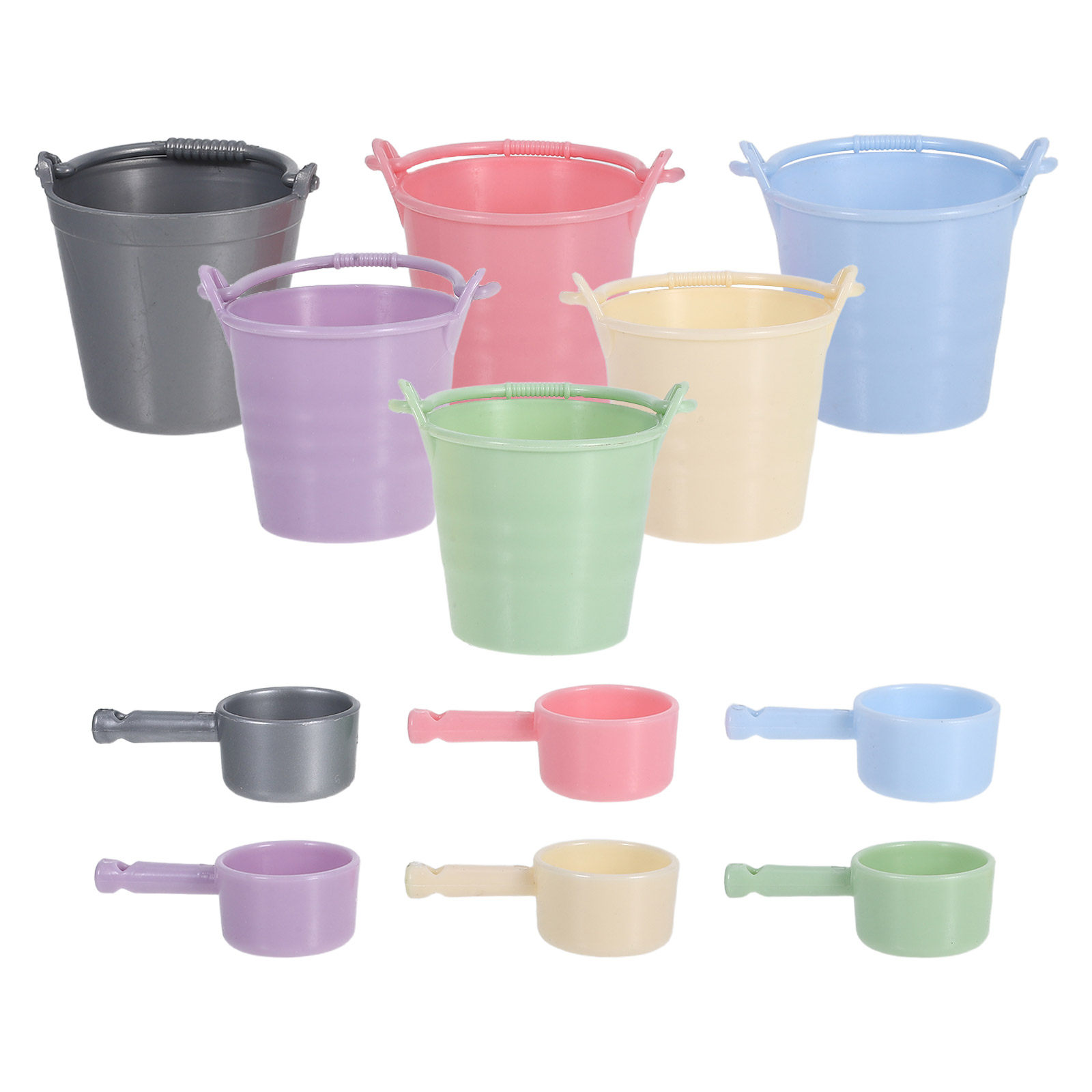 Gardening Tools For Kids - 6 комплектов миниатюрных ведерков с ковшами,