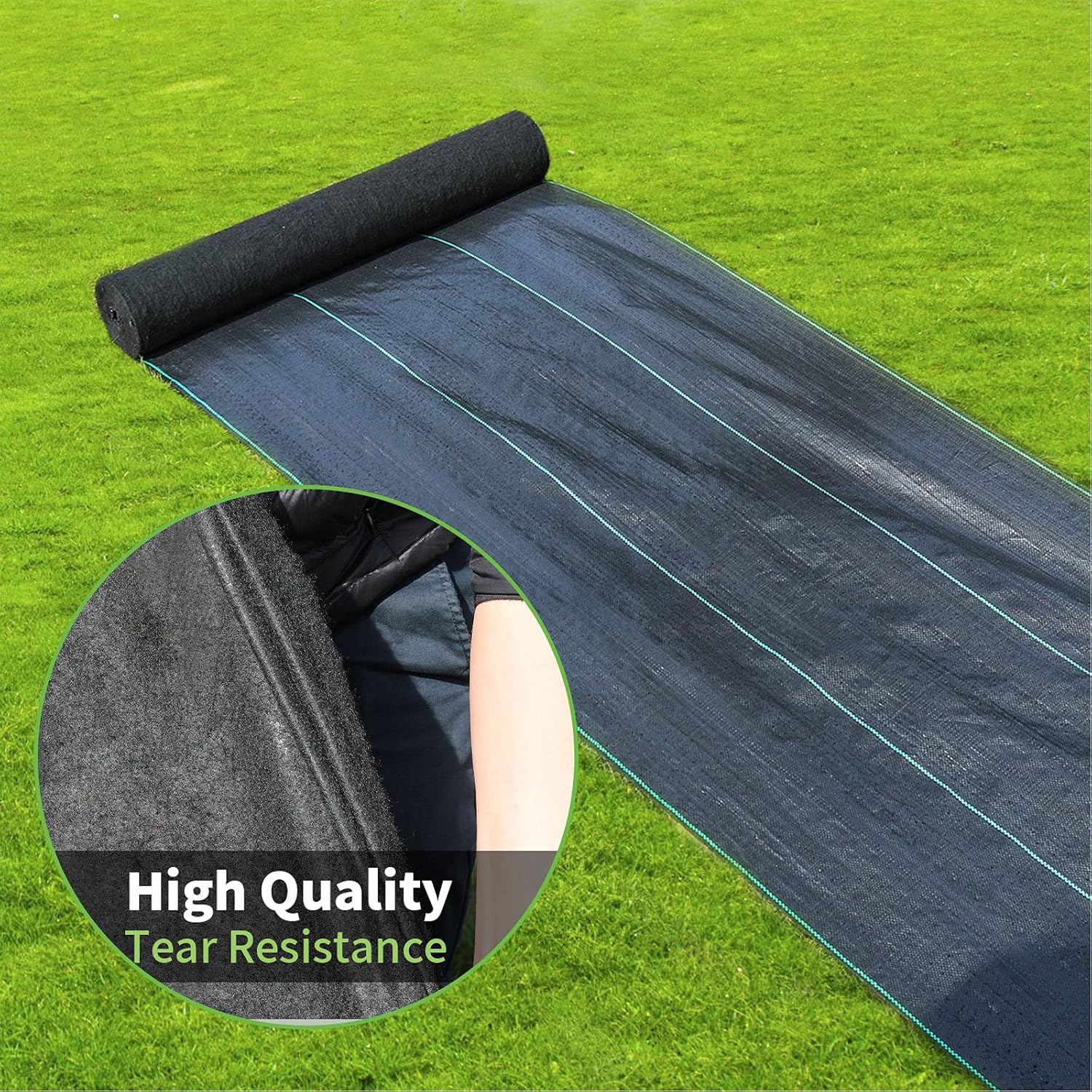 Garden Netting Cover - Сверхмощная ткань для барьера сорняков, тканая