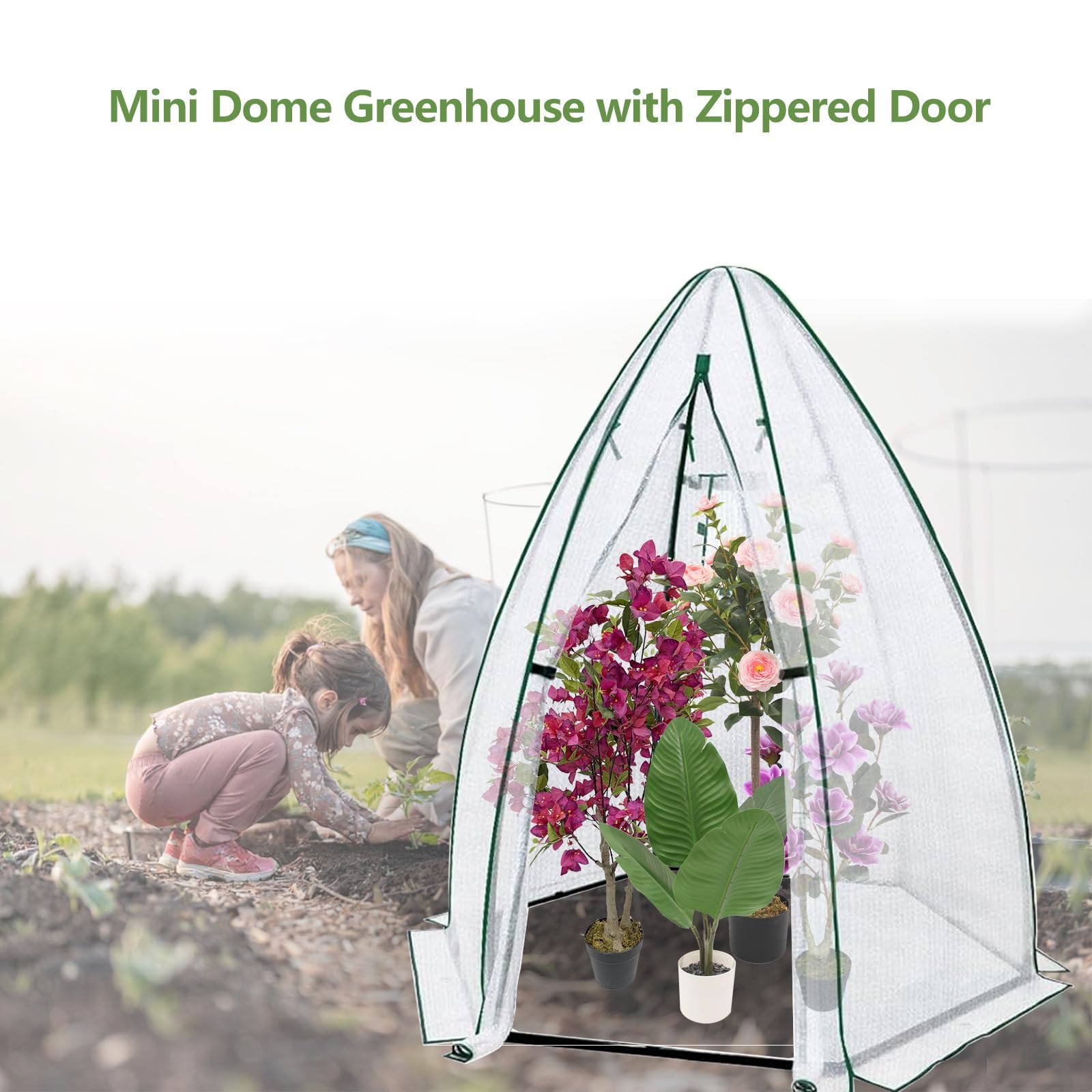 Greenhouse Mini Indoor - Мини-теплица шестиугольная 54x54x71 см, портативная, с