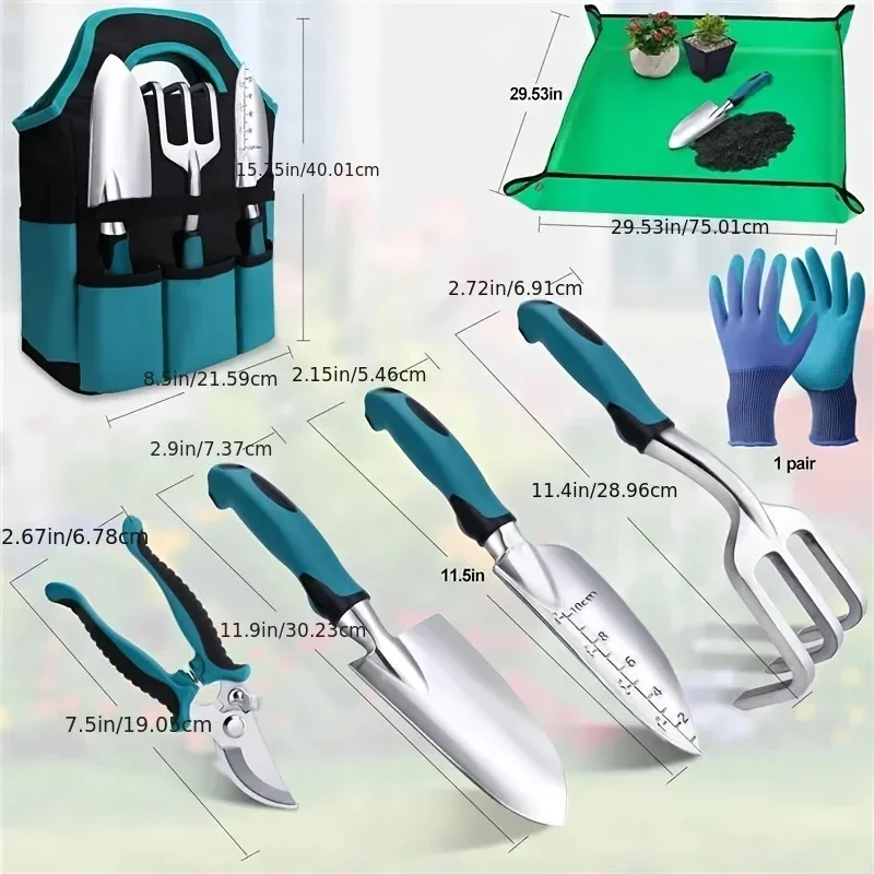 Набор из 7 садовых ручных инст – обзор и цена Gardening Tools Set Gift