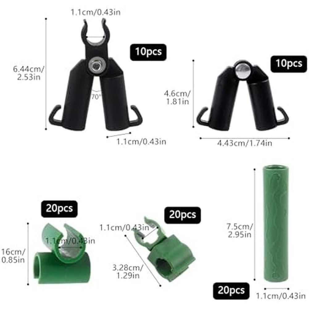 80 шт. 11 мм Соединительные за – обзор и цена Gardening Tools And Accessories